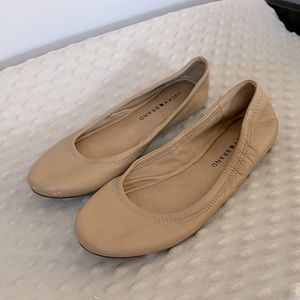 Lucky brand slip on flats.  Womens 7.5.  Tan